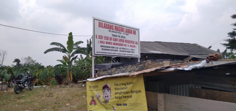 Kian Memanas, Sengketa Lahan di Parung Banteng