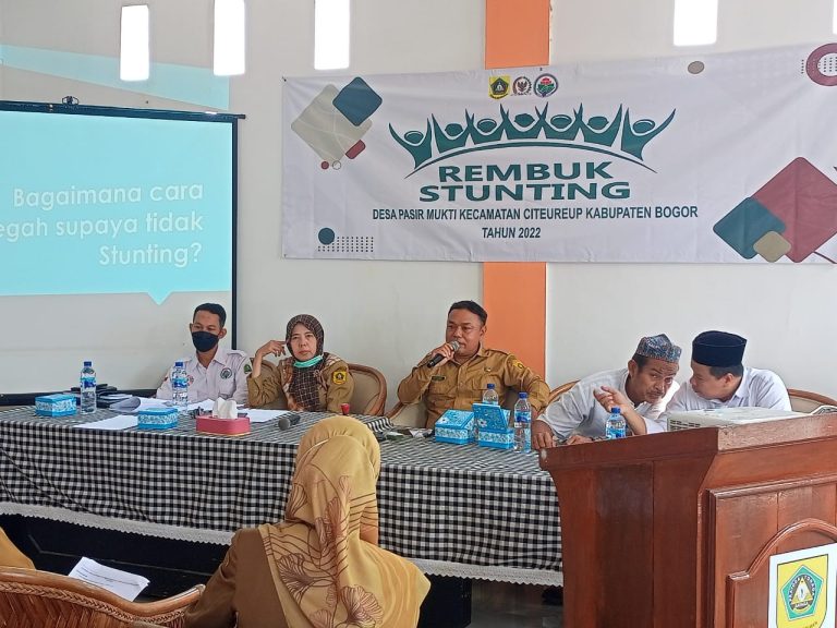 Pemdes Pasir Mukti Adakan Sosialisasi  Rembuk Stunting