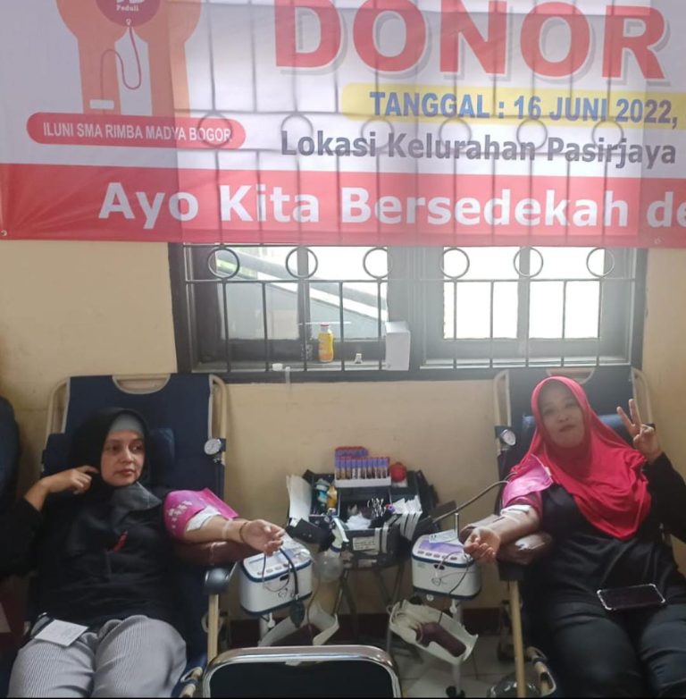 Iluni SMA Rimba 95 Konsisten Bantu Ketersediaan Darah di Kota Bogor