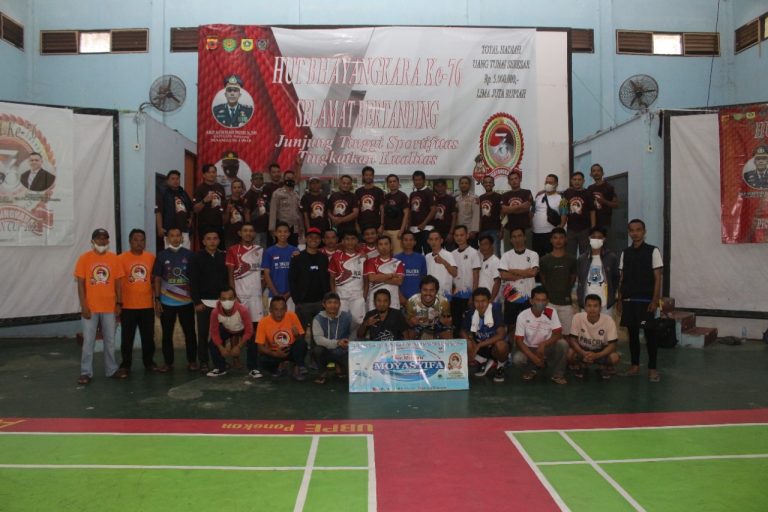 Setelah Penanaman Pohon, Polsek Nanggung Gelar Turnamen Bulu Tangkis