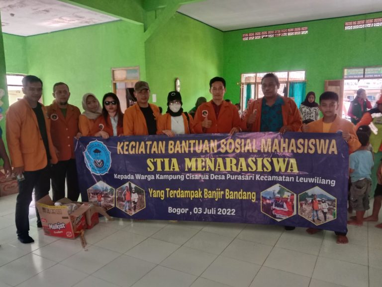 STIA Menarasiswa Bantu Warga Terdampak dan Healing Anak-anak