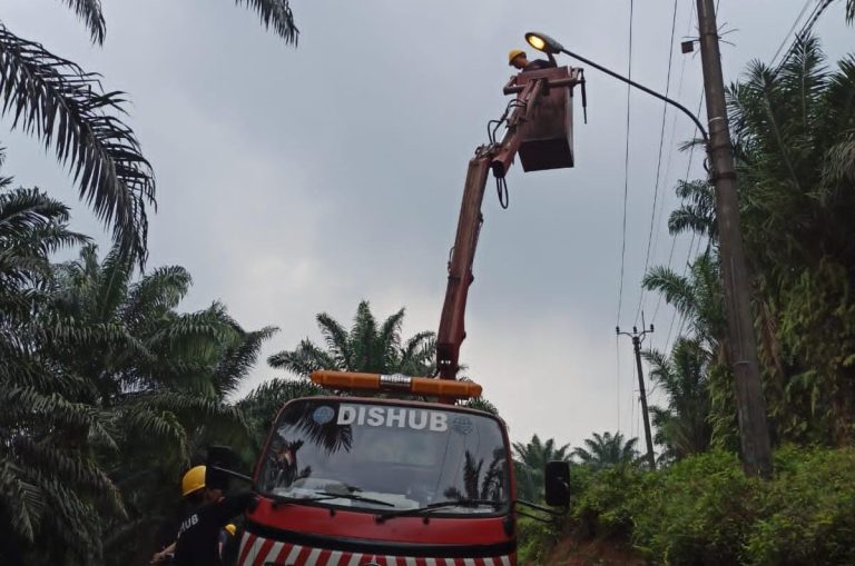 Kabel Dicuri, PJU di Jalan Ciangger-Pasir Angin Padam