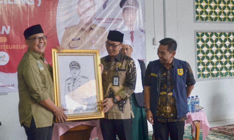 Lihat Hasil Pekerjaan, Plt Bupati Kunjungi Desa Leuwinutug