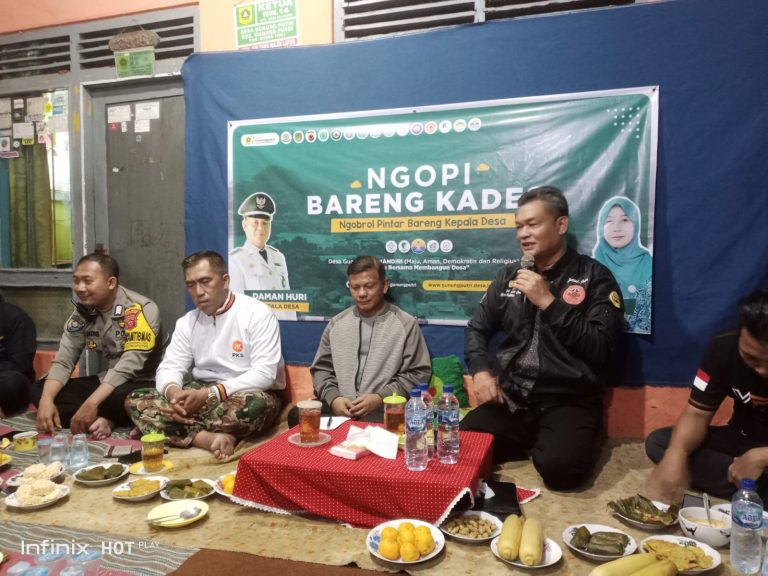 Ngopi Bareng Kades, Cara A Heri Serap Aspirasi Warga Desa Gunung Putri 