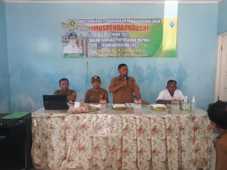 MusrembangDes 2023, Desa Sukamanah Fokus Pemulihan Ekonomi dan Infrastruktur 