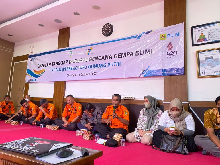 PLN Gunung Putri Adakan Pelatihan Tanggap Darurat Bencana Gempa Bumi