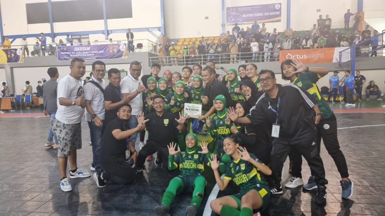 Kabupaten Bogor ” PERKASA ‘ Sabet Emas Futsal Putri Porprov Jabar 2022