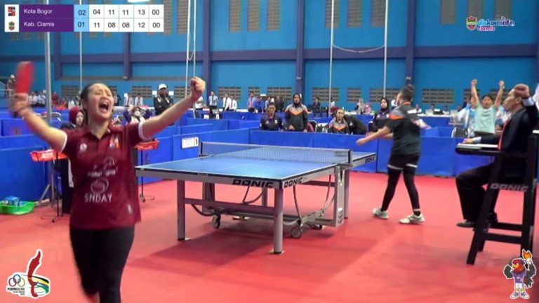 Tenis Meja Putri Kota Bogor Sabet Medali Emas
