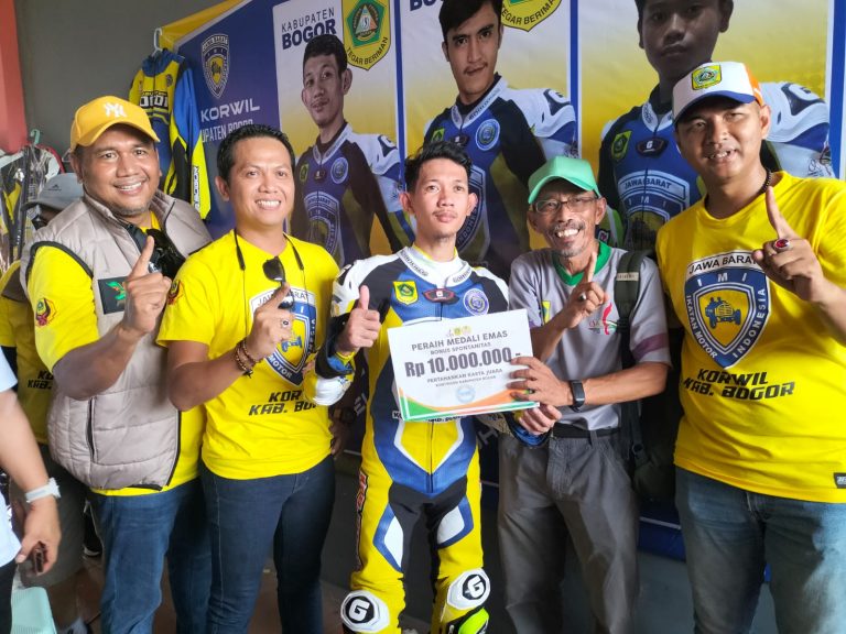 Kabupaten Bogor Sabet Dua Emas Hari Pertama Cabor Motor Porprov Jabar 2022.