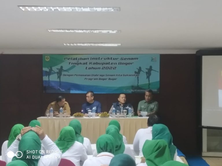 Pelatihan Instruktur Senam Salah Satu Keseriusan Dispora Gelorakan Program Bogor Bugar