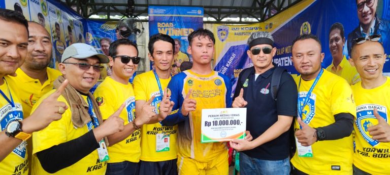 Tim Balap Motor Kabupaten Bogor Juara Umum Porprov Jabar 2022