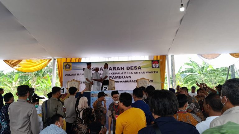 Pilkades PAW Desa Cipambuan Dimenangkan Dadang Darajat