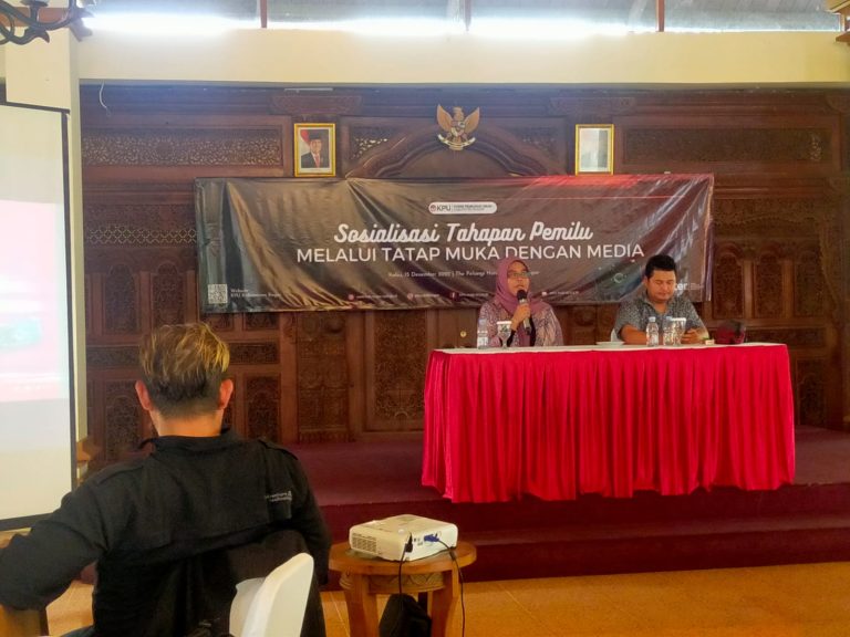 KPU Kabupaten Bogor Sosialisasi Tatap Muka dengan Media 