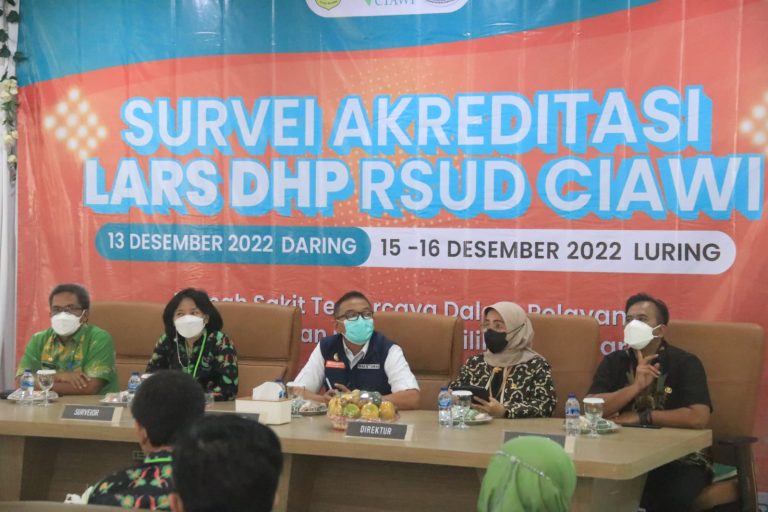 Plt Bupati Survei RSUD Ciawi Untuk Penilaian Akreditasi LARS DHP