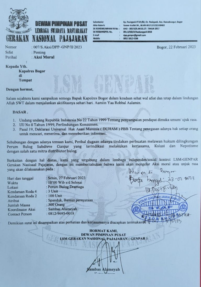 Diduga Monopoli, Genpar Bakal Demo Perum Bulog Dramaga