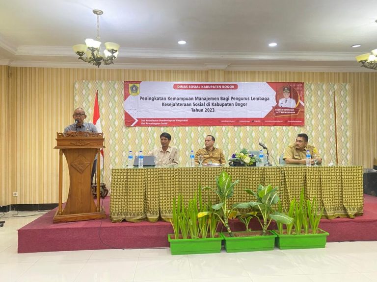 Tingkatkan Kapasitas Manajerial, Dinsos Kabupaten Bogor Gembleng Pengelola LKS