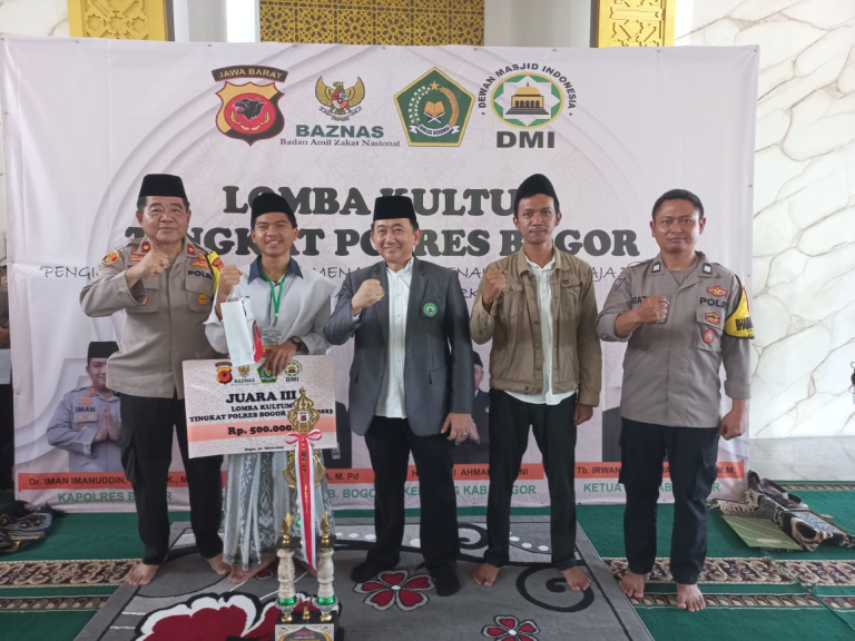 Santri Polsek Citeureup Raih Juara 3 Lomba Kultum Polres Bogor
