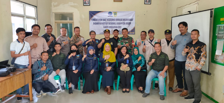 BNN Kabupaten Bogor Lantik Tim Bersinar Desa Cileungsi Kidul