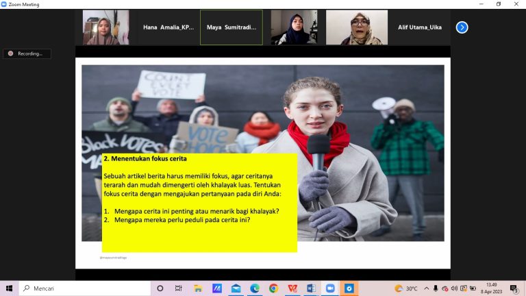 KPI Pers UIKA Bogor Sukses Gelar Webinar Jurnalistik