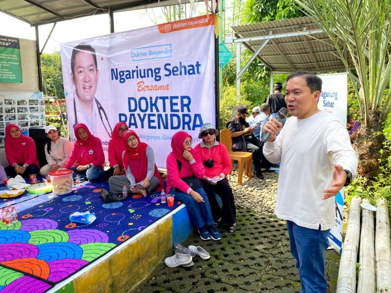 Datangi Emak-emak KWT Kota Bogor, dr Rayendra Disodori Jablay
