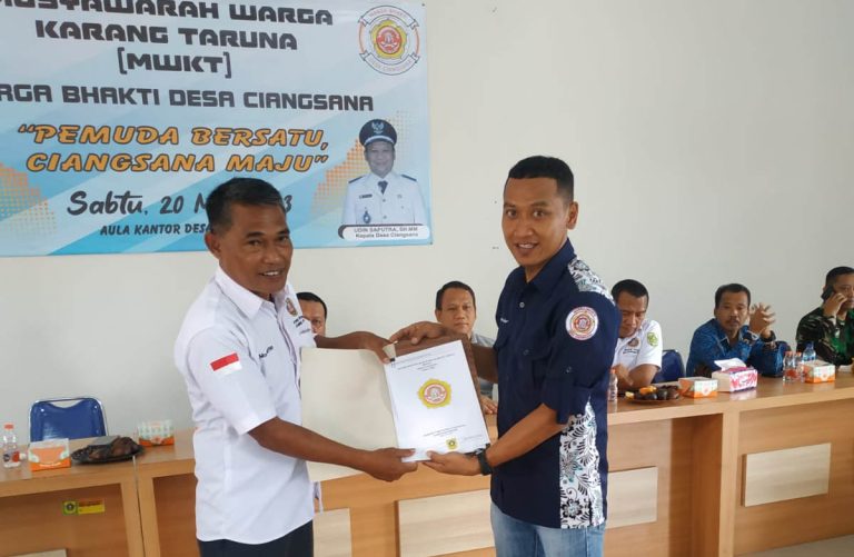 Andi Kinang Kembali Jabat Ketua Katar Desa Ciangsana 