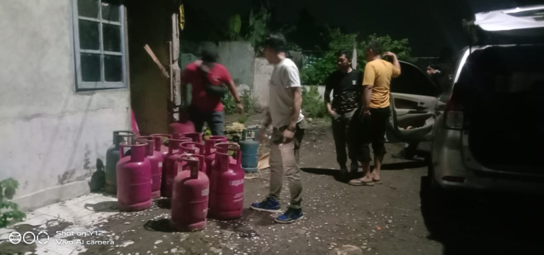 Polsek Cileungsi Amankan Puluhan Tabung Gas di Kirab