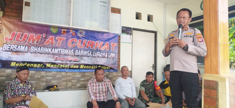 Jumat Curhat, Kapolsek Bogor Utara dan Lurah Tanah Baru Sepakat Jaga Kamtibmas