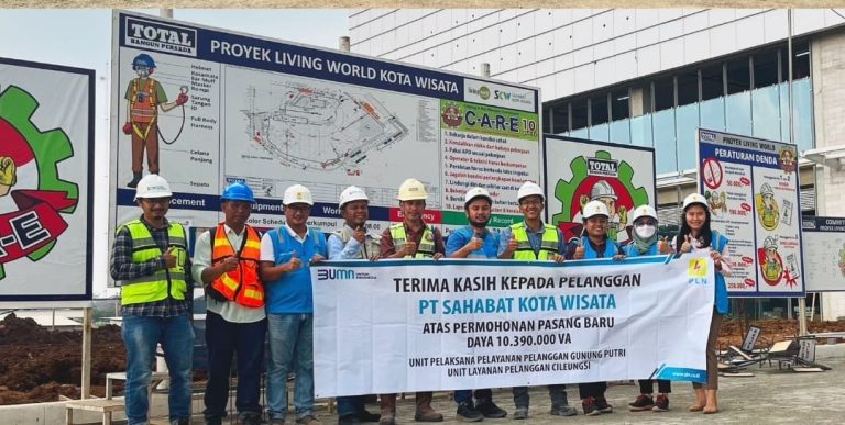 Dukung Perkembangan Bisnis, PLN Gunung Putri Pasok Listrik Living World Kota Wisata