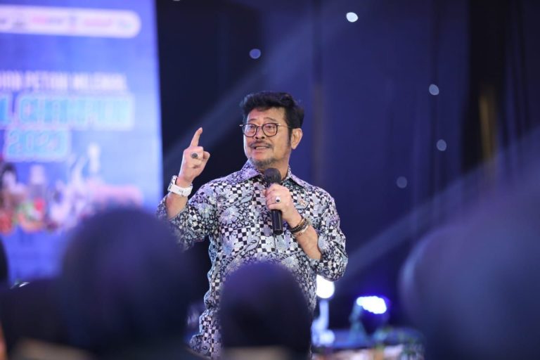 Di Malam Puncak Sarasehan Petani Milenial, Mentan: Kolaborasi Jadi Kunci Bisnis Pertanian