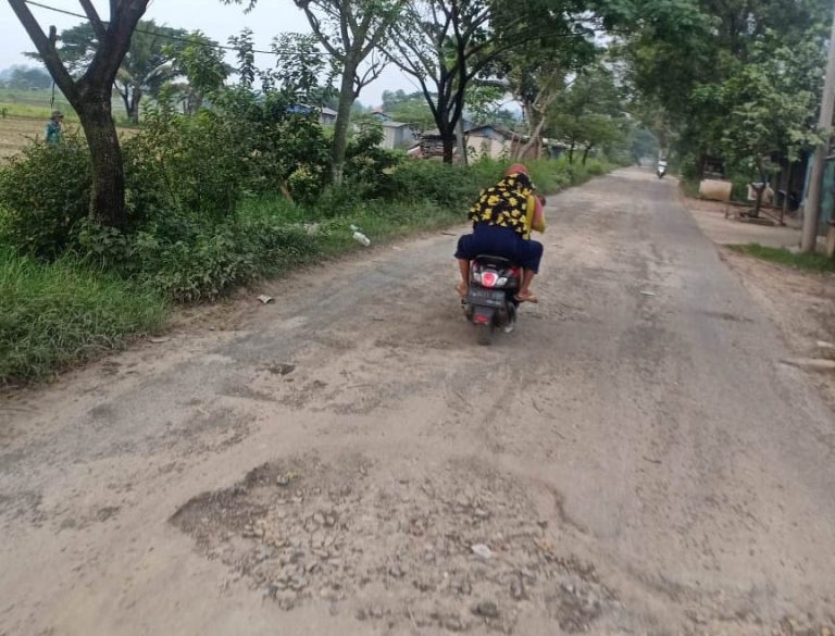 Warga Desak Perbaikan Jalan Ligarmukti