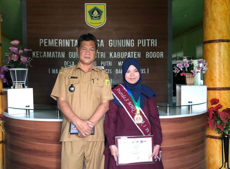 Keren, Peraih Juara 1 MHQ Tingkat ASEAN Putri Asal Desa Gunung Putri