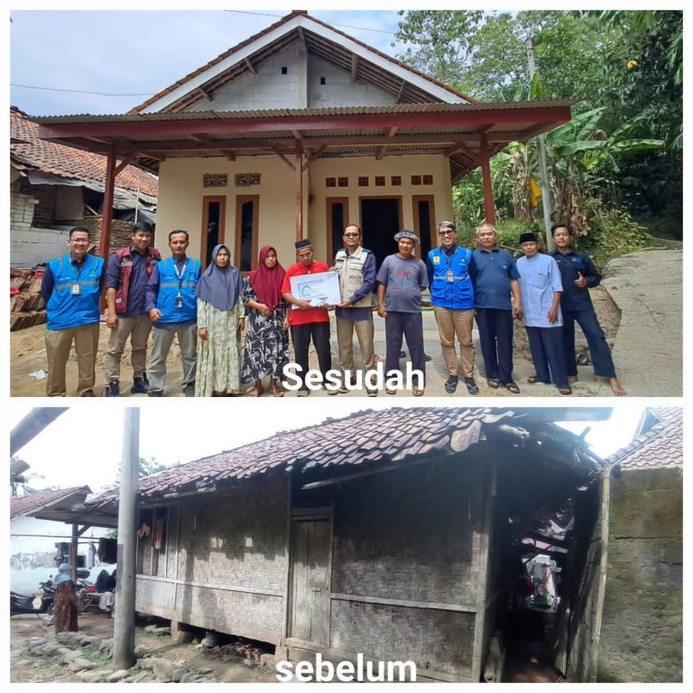 Peduli Sesama, YBM PLN Gunung Putri Berikan Bantuan Renovasi Rumah