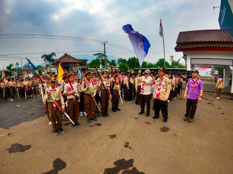 Lakukan Penjelajahan, Kwarran Nanggung Gelar GTM 2023