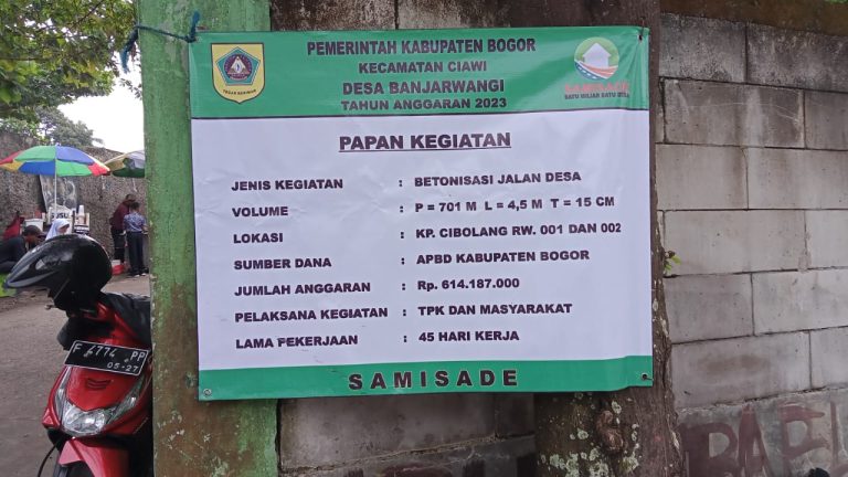 Jalan Bebatuan Dibeton, Warga Cibolang Apresiasi Pemdes Banjarwangi