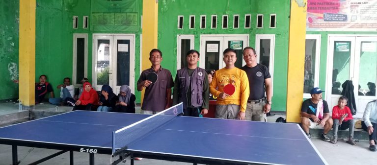 Semarakkan HUT RI, Desa Parakanmuncang Gelar Tenis Meja Kades Cup