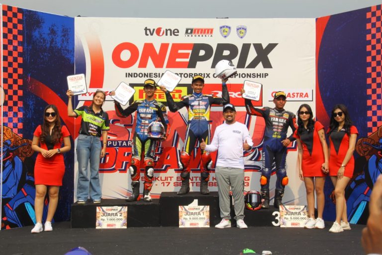 Balapan Berlangsung Seru, Hafid, Aldias dan Alfi Berebut Posisi. Aksa Juara di Kelas OP4