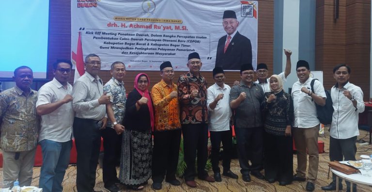 Pemekaran Bogor Timur dan Bogor Barat Jadi pembahasan Kick Off Meeting Achmad Ru’yat