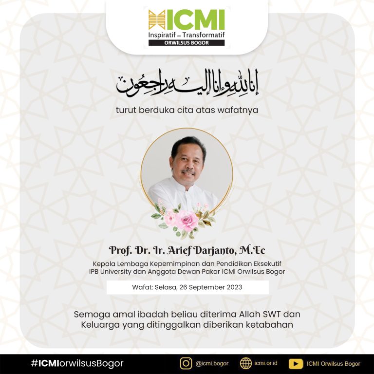 Inmemorial Almarhum Prof.Dr.Ir.H.Arief Daryanto MEc