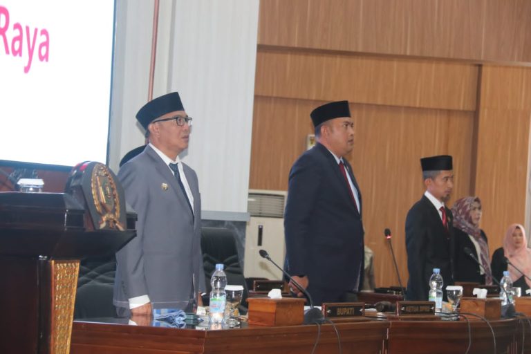 Dipimpin Ketua DPRD Rudy Susmanto, DPRD Gelar Rapat Paripurna Penyampaian Nota Keuangan RAPBD – P Tahun 2023