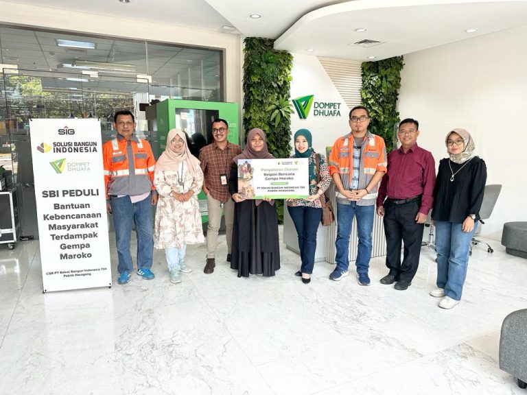PT Solusi Bangun Indonesia Salurkan Bantuan ke Maroko
