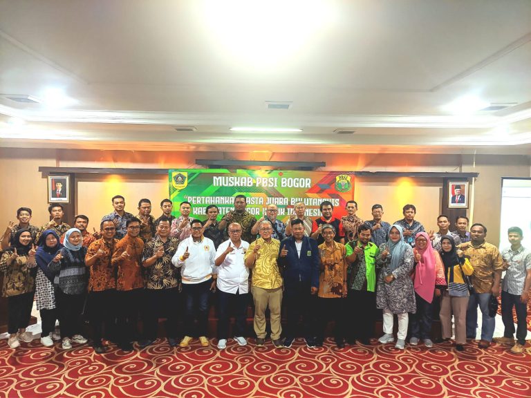 Dedi Budi Sumardi Kembali Terpilih Sebagai Ketua PBSI Kabupaten Bogor 2023-2027