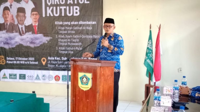 Jelang Hari Santri Nasional, Pemcam Sukamakmur Gelar Musabaqoh Qiro’atul Kutub