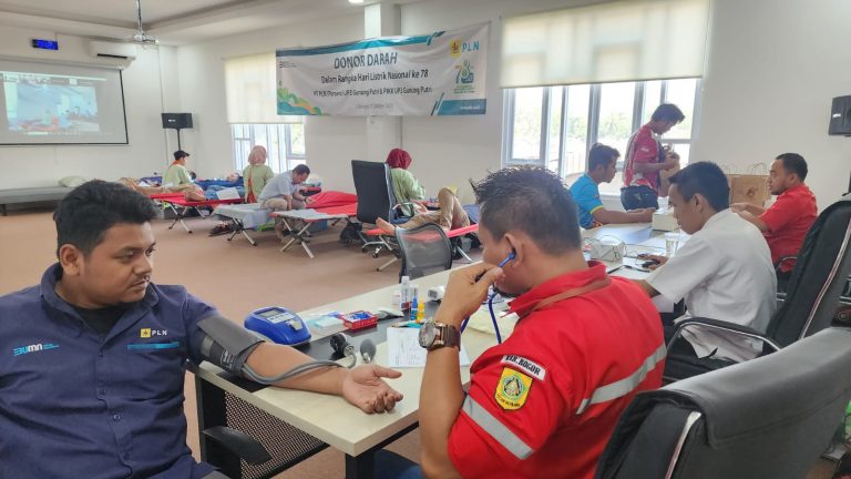 Sambut Hari Listrik Nasional, PLN Gunung Putri Adakan Donor Darah