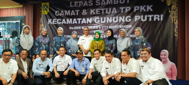 Lepas Sambut Camat Gunung Putri, Ini Pesan Didin Wahidin dan Etty Hayati
