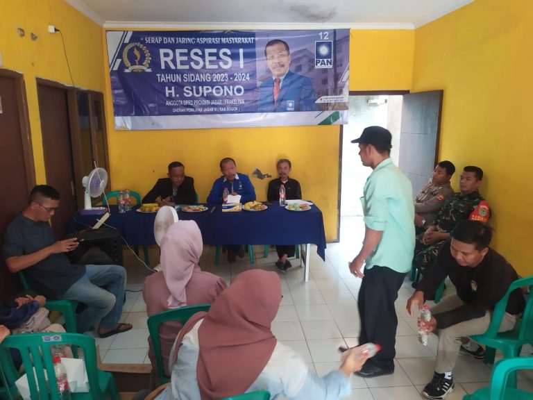 Anggota DPRD Provinsi Jabar H. Supono Tampung Aspirasi Warga Cilebut