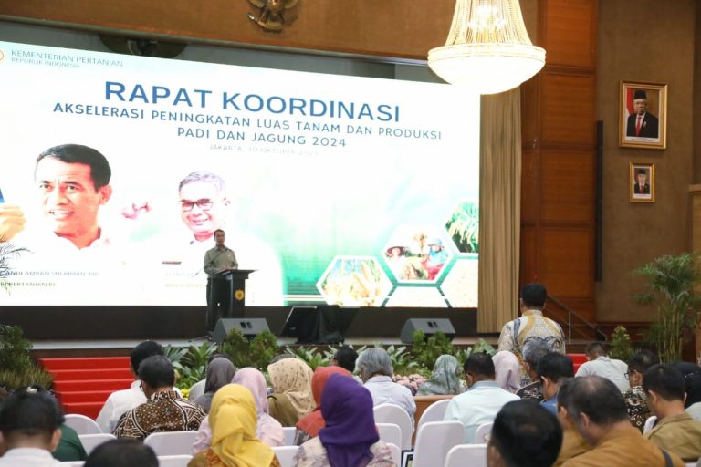 Kementerian Pertanian Akselerasi Peningkatan Luas Tanam dan Produksi Padi dan Jagung 2024
