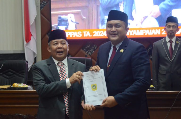 Dipimpin Ketua DPRD Rudy Susmanto, KUA –PPAS Kabupaten Bogor Tahun 2024 Disahkan