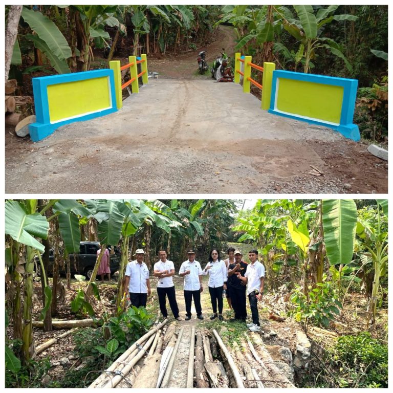 Keren, Hasil Gotong Royong Jembatan Kp Cireundeu Bisa Terbangun