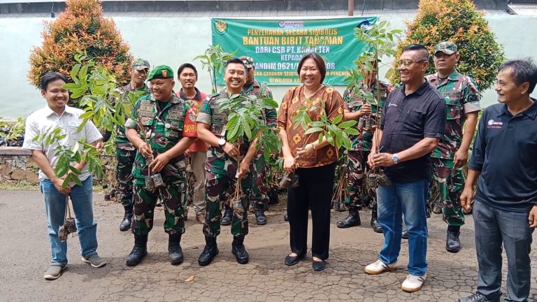Dandim 0621 Kolaborasi dengan PT Kahaptex Tanam 1 Juta Pohon