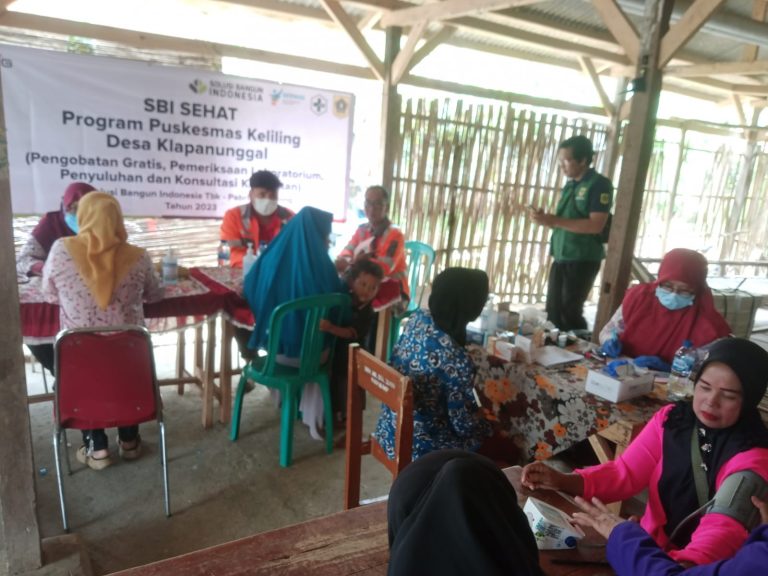 Beri Pengobatan Gratis, CSR PT SBI Pabrik Narogong Gandeng Puskesmas Klapanunggal